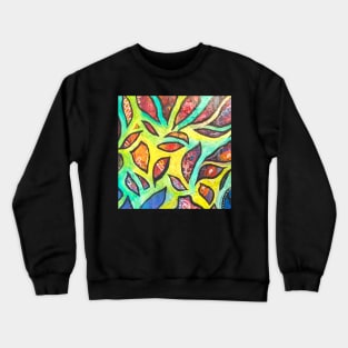 Autumn Leaves Abstract Crewneck Sweatshirt